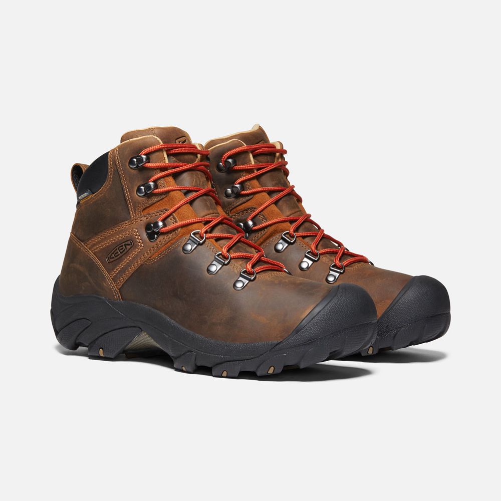 Botas de Seguridad Keen Mexico Marrom/Negros - Hombre Pyrenees - XR8036914